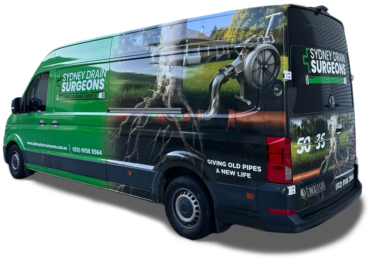 Sydney Drain Surgeons Van for Pipe Relining & Blocked Drain Services